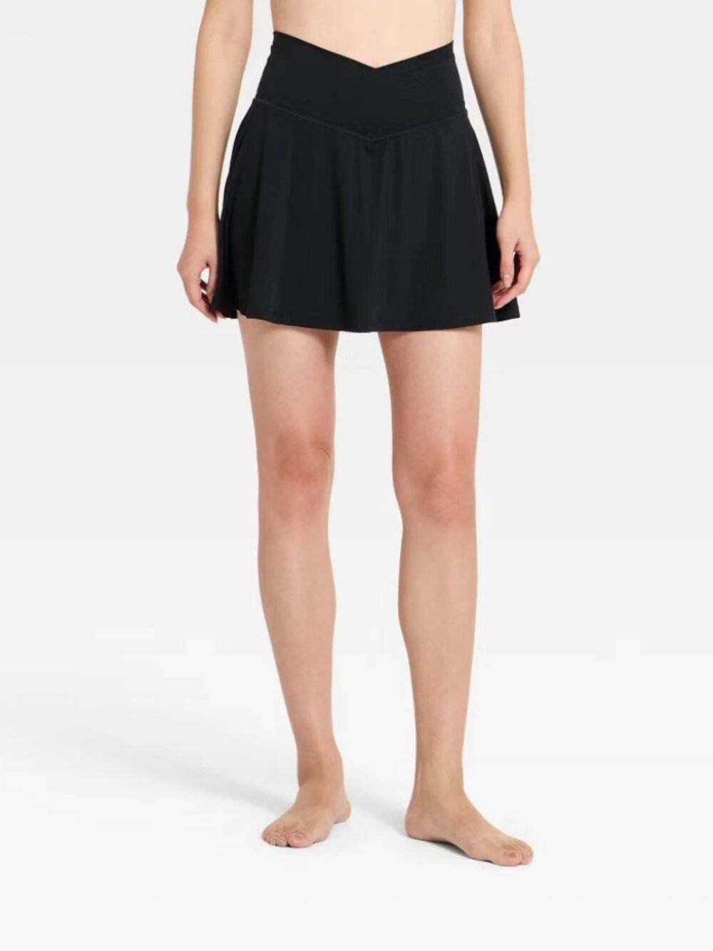 Women's Everyday Soft Mid-Rise Crossover Waistband Skort 14.5" - All In Motion